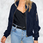 Nadorine Classic Bomber Jacket Windbreaker with Pockets