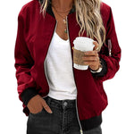 Nadorine Classic Bomber Jacket Windbreaker with Pockets