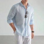 Classic Casual Shirt | Men's Casual Button Down with 100% Linen Cotton | Comfortable Fit for Everyday Wear