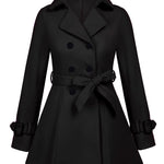 Nadorine Double-Breasted Thick Wool Coat Jacket