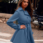 Nadorine Double-Breasted Thick Wool Coat Jacket