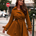 Nadorine Double-Breasted Thick Wool Coat Jacket