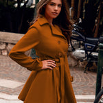 Nadorine Double-Breasted Thick Wool Coat Jacket