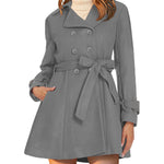 Nadorine Double-Breasted Thick Wool Coat Jacket