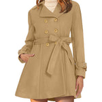 Nadorine Double-Breasted Thick Wool Coat Jacket