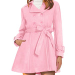 Nadorine Double-Breasted Thick Wool Coat Jacket