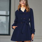 Nadorine Double-Breasted Thick Wool Coat Jacket