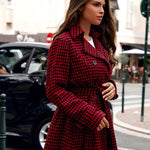 Nadorine Double-Breasted Thick Wool Coat Jacket