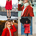 Nadorine Double-Breasted Thick Wool Coat Jacket