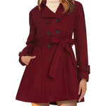 Nadorine Double-Breasted Thick Wool Coat Jacket