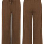 Nadorine Drawstring Long Pants with Pockets