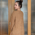 Nadorine Women's 2023 Fall Winter Popcorn Cardigan Open Front Batwing Sleeve Oversized Chunky Knit Sweater with Pockets