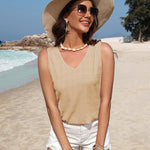 Nadorine V Neck Cami Tank Tops
