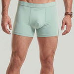 KZZ Men's Breathable Solid-Color Letter-Print Boxer underwear