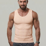 KZZ Men's Solid-Color Slimming & Shaping Vest