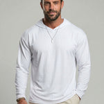 KZZ Hooded Drop-Cut Long Sleeve
