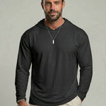 KZZ Hooded Drop-Cut Long Sleeve