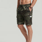 KZZ Men's Camouflage Twill Pocket Shorts