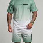 KZZ Gradient Short-Sleeve Top and Drawstring Shorts