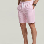 KZZ Men's Regular Fit Striped Print Shorts
