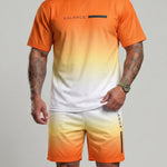 KZZ Gradient Short-Sleeve Top and Drawstring Shorts