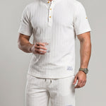 KZZMen's Solid-Color Summer Shorts Set