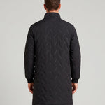 KZZ Casual solid-color long-sleeve zip-up outerwear with a stand collar for winter