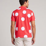 KZZ Men's Polka-Dot Polo Shirt