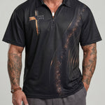 KZZ Summer Casual Short-Sleeve Collared Top