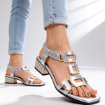Odette Crystal Heel Sandals