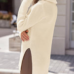 Nadorine Long Sleeve Oversized Knit Sweater Tops