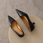 Verrine Leather Low Pumps