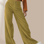 Sophie Laurent | Wide Leg Corduroy Pants For Women