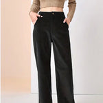 Sophie Laurent | Wide Leg Corduroy Pants For Women