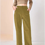 Sophie Laurent | Wide Leg Corduroy Pants For Women