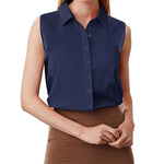 Sleeveless Button Down Tank Tops - Nadorine (Us Only)