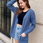Nadorine Cardigan Fall Winter Open Front Sweater