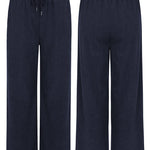 Nadorine Drawstring Long Pants with Pockets
