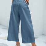 Nadorine Cotton Linen Pants Wide Leg Long Palazzo Pants