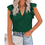 Shirts Short Sleeve Loose T Shirt Blouses - Nadorine (Us Only)