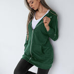 Fleece Hoodies Tunic Long Hoodie Jacket - Nadorine (Us Only)