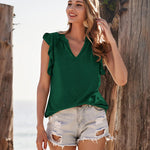 Shirts Short Sleeve Loose T Shirt Blouses - Nadorine (Us Only)