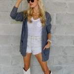 Nadorine Cardigan Fall Winter Open Front Sweater