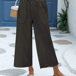 Nadorine Cotton Linen Pants Wide Leg Long Palazzo Pants