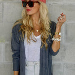 Nadorine Cardigan Fall Winter Open Front Sweater