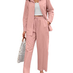 Linen Shirts Loose Long Pants Beach Outfits - Nadorine (Us Only)