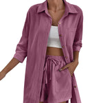 Two Piece Outfit Sets Cotton Shorts Set - Nadorine (Us Only)