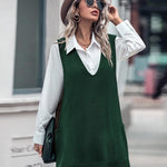 Zeagoo Womens Sweater Vest Dress Pattern Knitted Dress