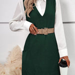 Zeagoo Womens Sweater Vest Dress Pattern Knitted Dress