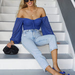 Tie Knot Ruched Crop Tube Top - Nadorine (Us Only)